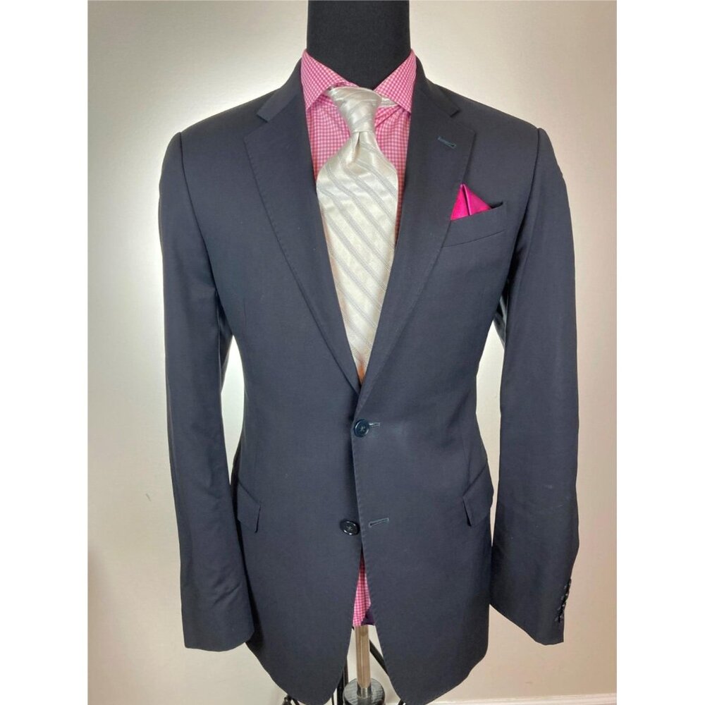 ARMANI Collezioni "Giorgio" Line Modern 2Btn NAVY Sport Jacket 42 R e52